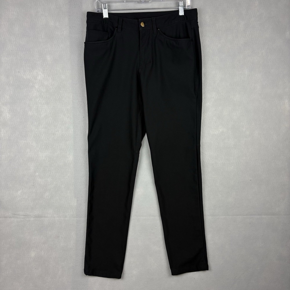 Lululemon ABC Pants Slim Men’s 32x29 Black Warpstreme Performance Stretch Casual